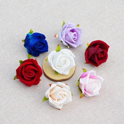 5cm Velvet rose bud simulated flower