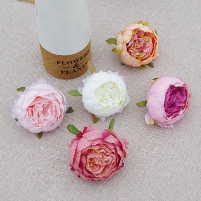 9cm Simulated round peony flower head