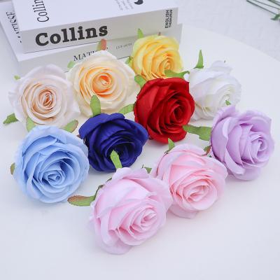 9cm Simulated candy rose head